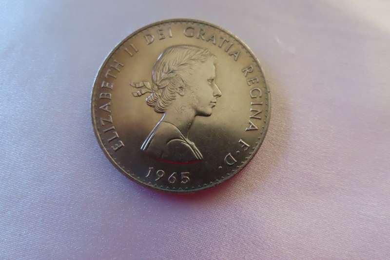Great Britain 1965 Churchill 1 Crown Coin
