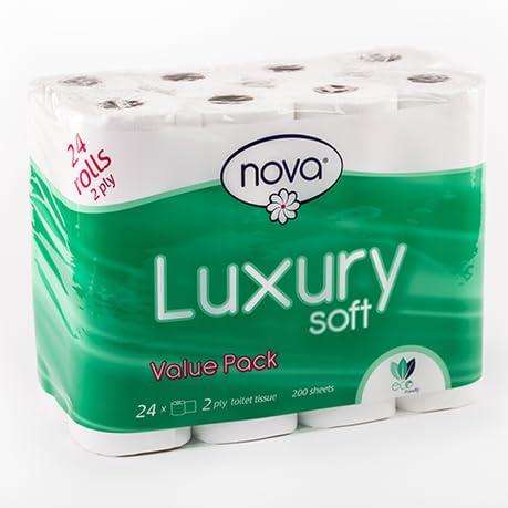 2 Ply Nova Toilet Paper - 24 Rolls (200 sheets)