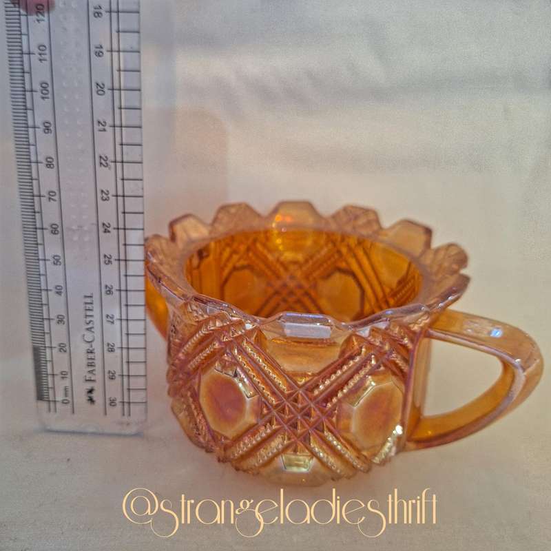 Carnival Glass Sugar Bowl