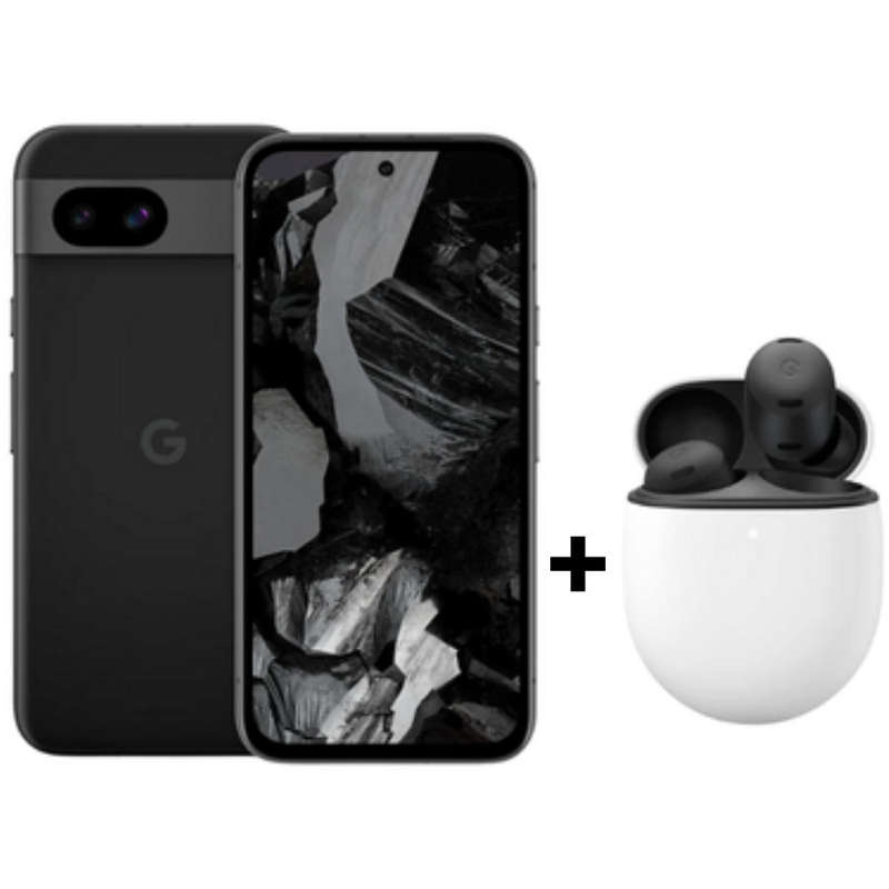 Google Pixel 8A 128GB/8GB (Black) + Google Pixel Buds Pro