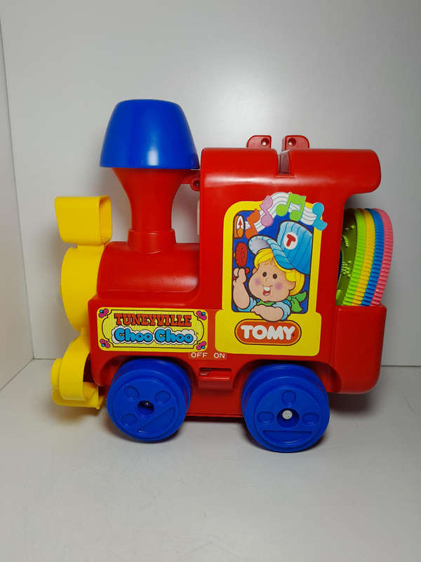 Vintage Toy Tomy The Tuneyville Choo - Choo Train With Records In Box