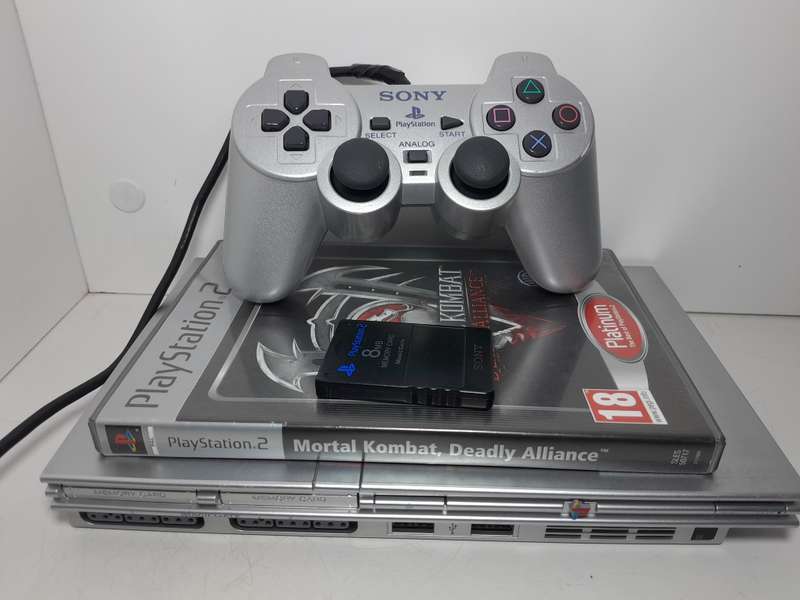 Silver Playstation 2 Slim