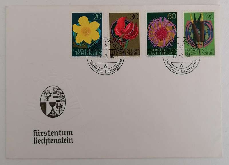 Feurstentum Liechtenstein 1980 FDC