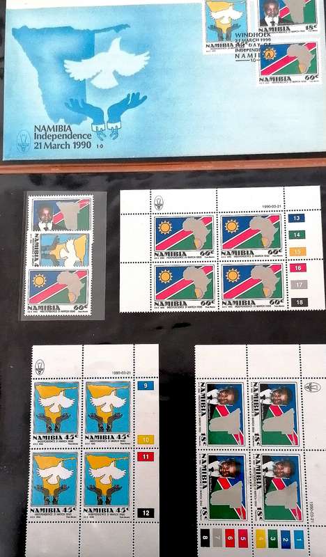 NAMIBIA 1.0 FDC + Control Blocks(3) + STAMPS(3)
