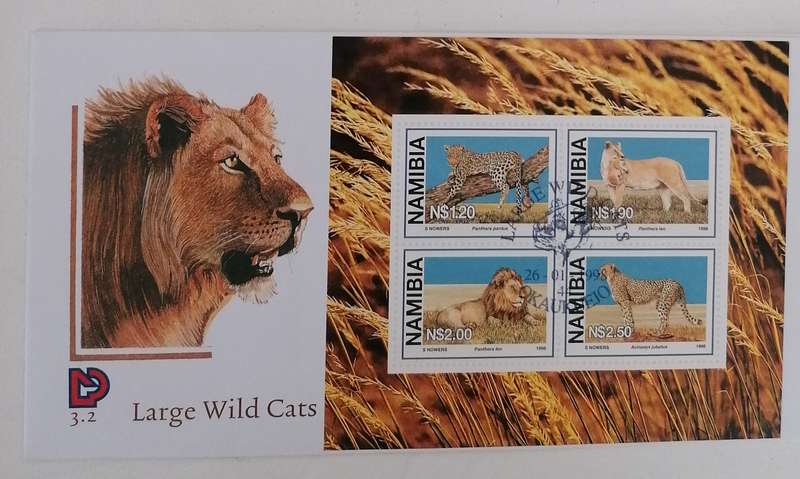 NAMIBIA 3.2  Mini sheet on FDC