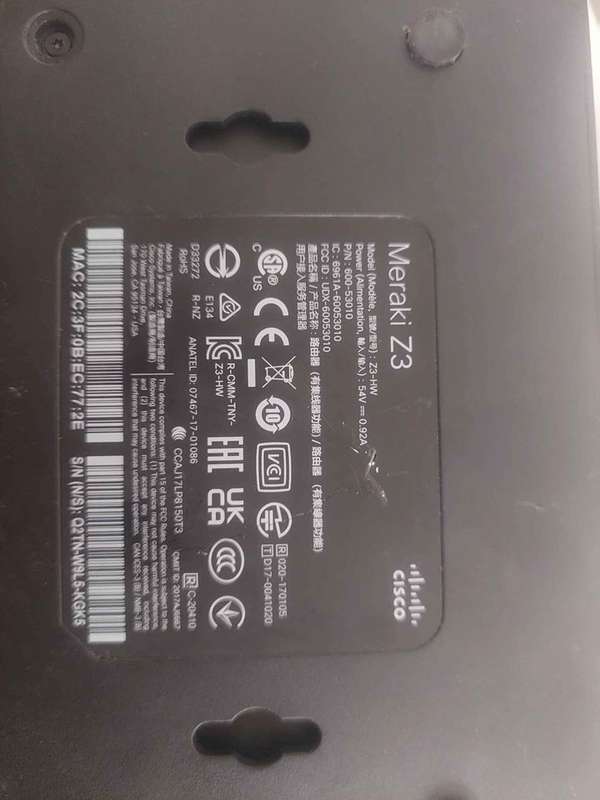 Cisco Meraki Z3 Telecoms Gateway
