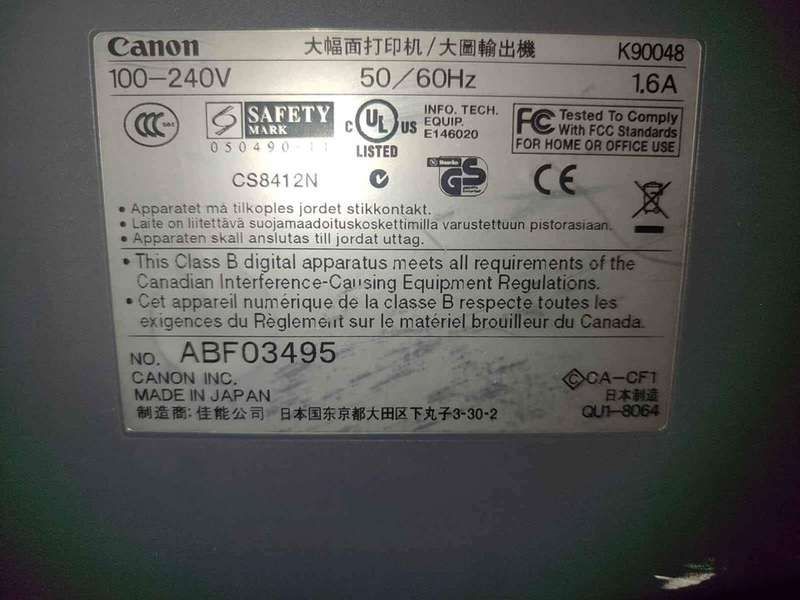 Wide-format Printer Canon W8400