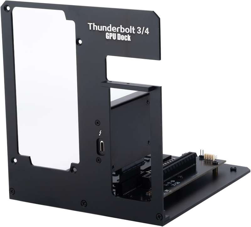 Aluminium mini External GPU Dock Station Compatible with Thunderbolt 3/4, NVIDIA/AMD PCIe Support