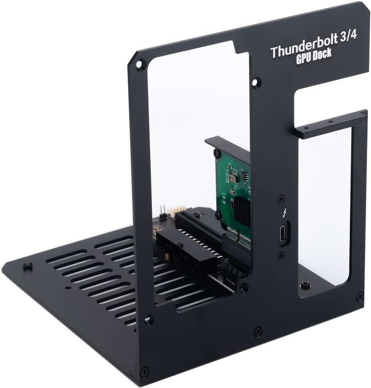 Aluminium mini External GPU Dock Station Compatible with Thunderbolt 3/4, NVIDIA/AMD PCIe Support