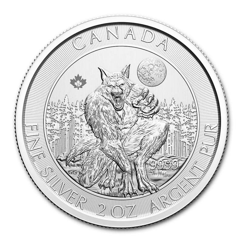 2021 2 oz Silver Canada Creatures of the North Werewolf