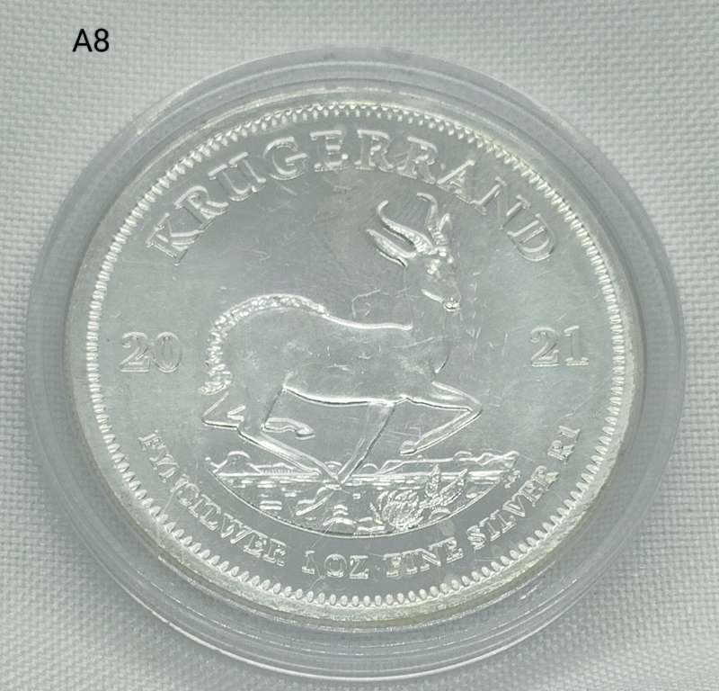 2021 Krugerrand - 1 0z .999 silver - in capsule