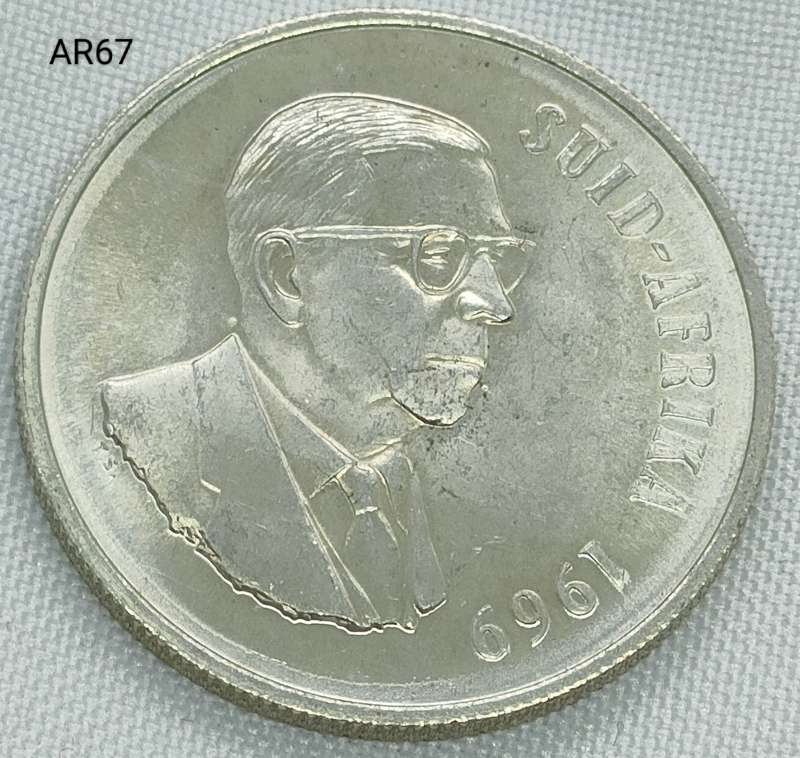 1969 RSA - R1 - .800 silver - proof in capsule