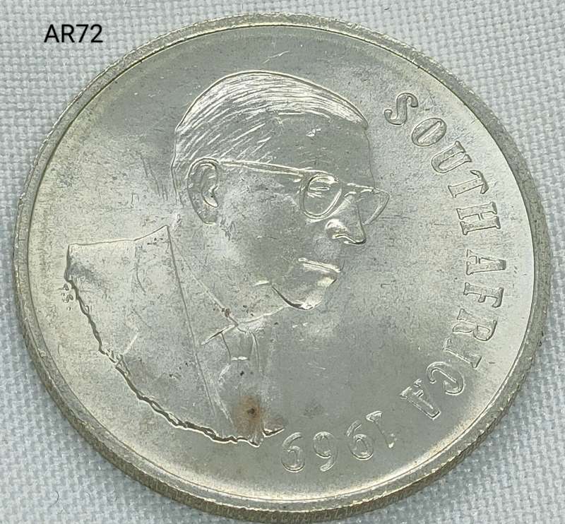 1969 RSA - R1 - .800 silver - proof in capsule