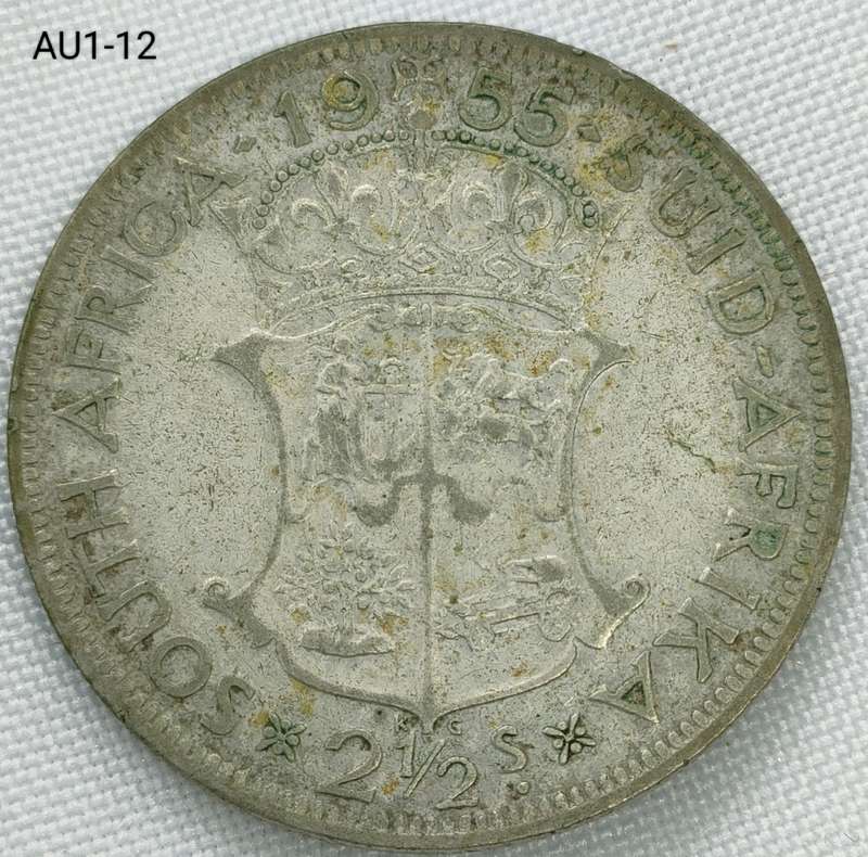 1955 Union of SA 2 1/2 shillings - half-crown