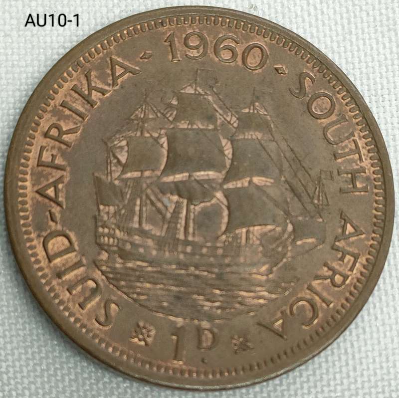 1960 Union of SA penny