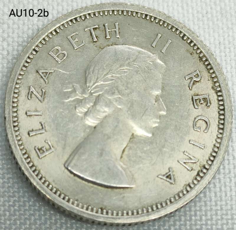 1956 Union of SA 1 shilling - .500 silver coin