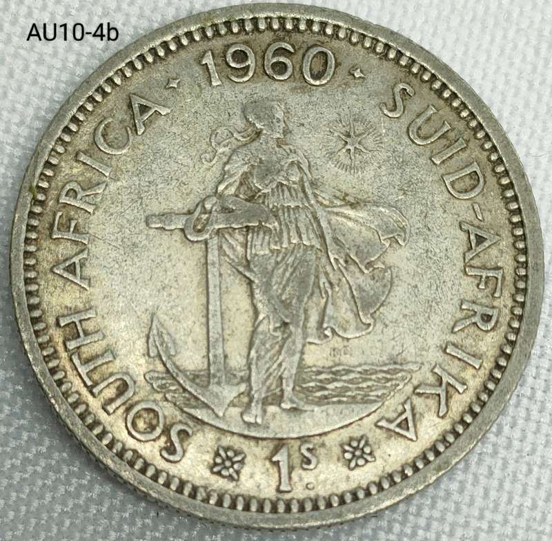 1960 Union of SA 1 shilling - .500 silver coin