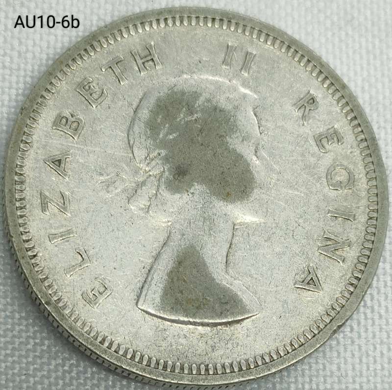1957 Union of SA 2 shillings - florin - .500 silver coin