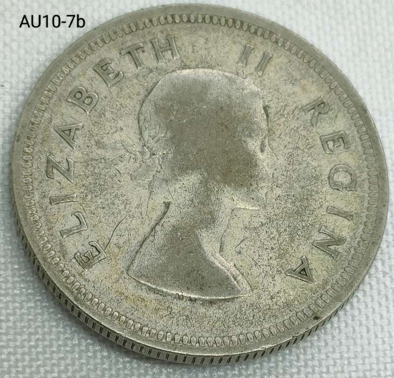 1954 Union of SA 2 shillings - florin - .500 silver coin