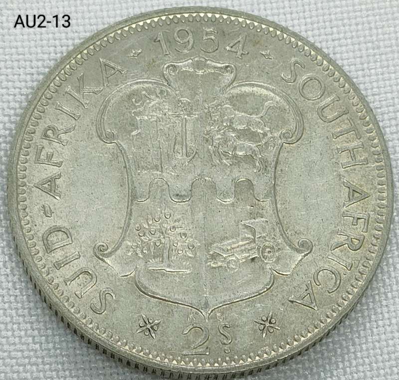 1954 Union of SA 2 shillings - florin