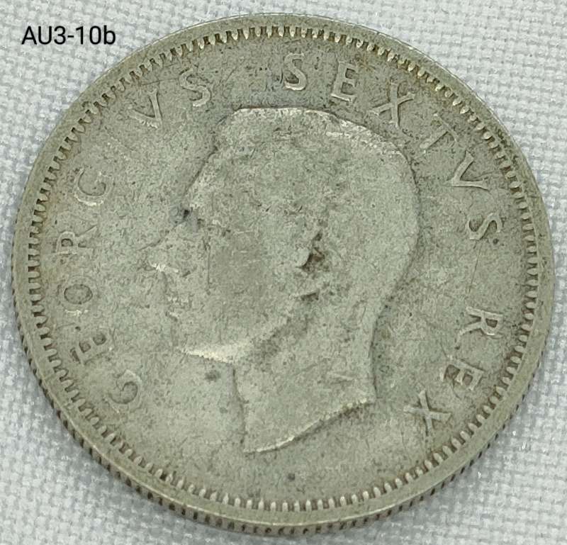 1955 Union of SA 1 shilling- .800 silver coin