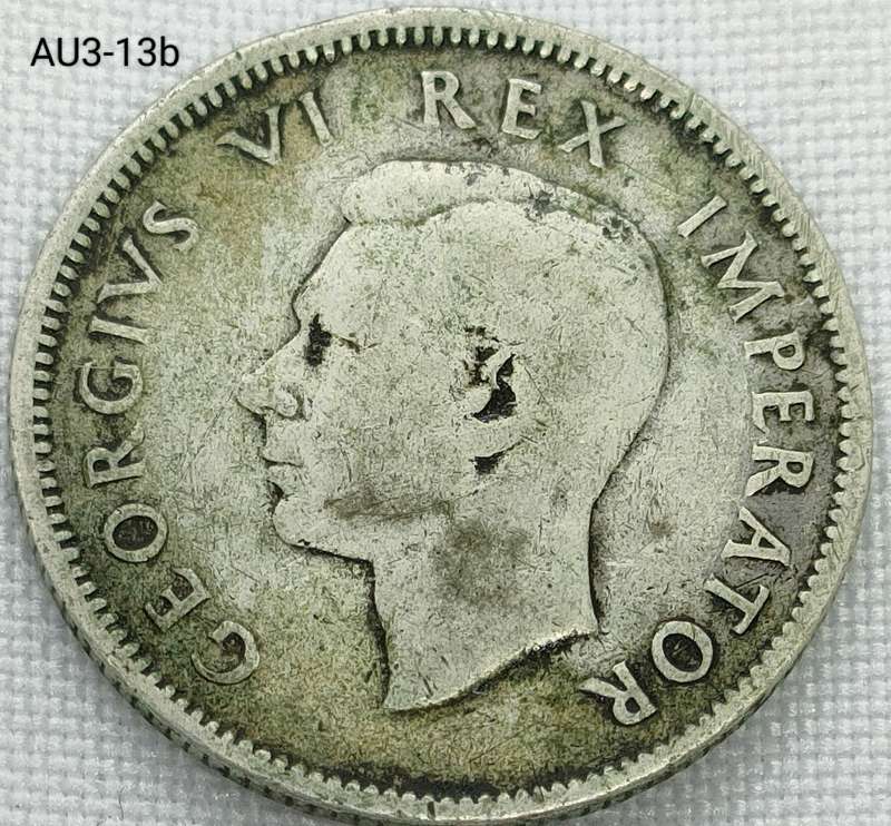 1941 Union of SA 1 shilling- .800 silver coin
