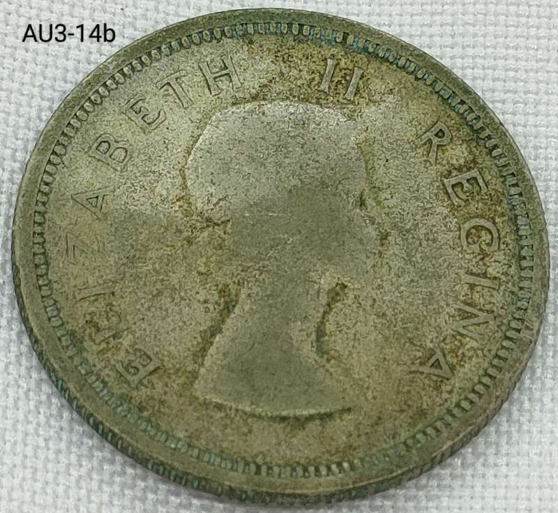 1953 Union of SA 1 shilling- .500 silver coin