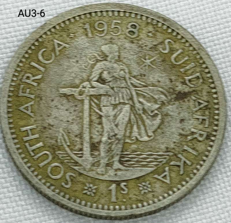 1958 Union of SA 1 shilling