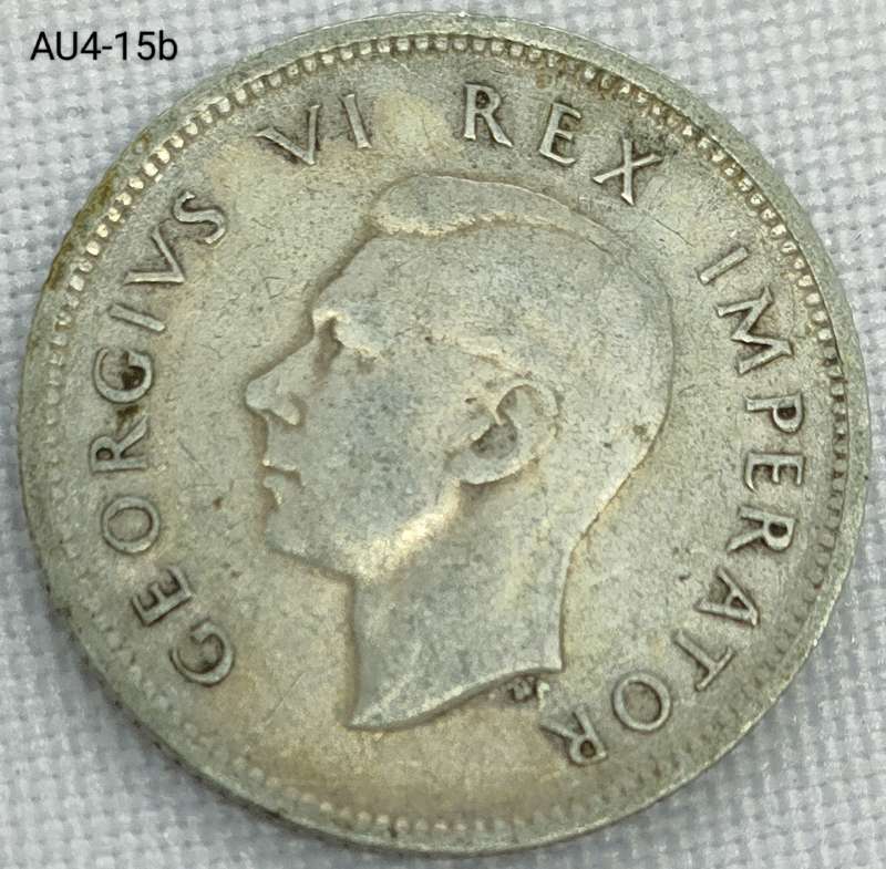 1942 Union of SA sixpence - .800 silver coin