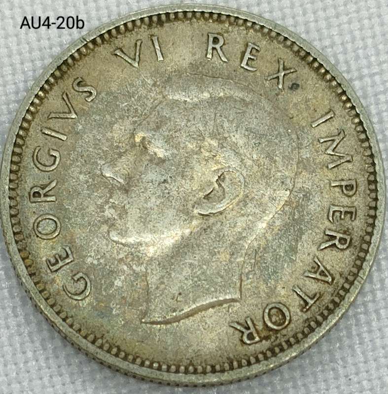 1947 Union of SA sixpence - .800 silver coin