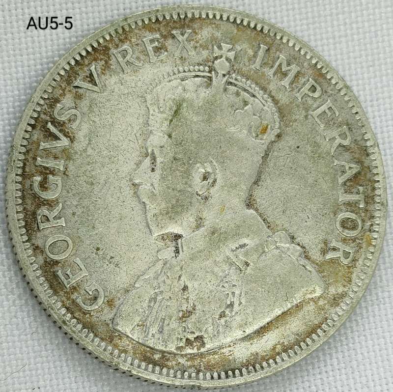 1924 Union of SA 2 and a half shillings - .800 silver coin