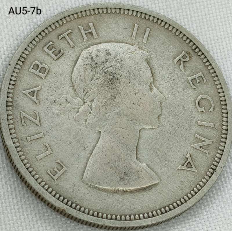 1958 Union of SA 2 and a half shillings - .500 silver coin