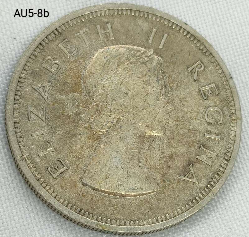 1958 Union of SA 2 and a half shillings - .500 silver coin