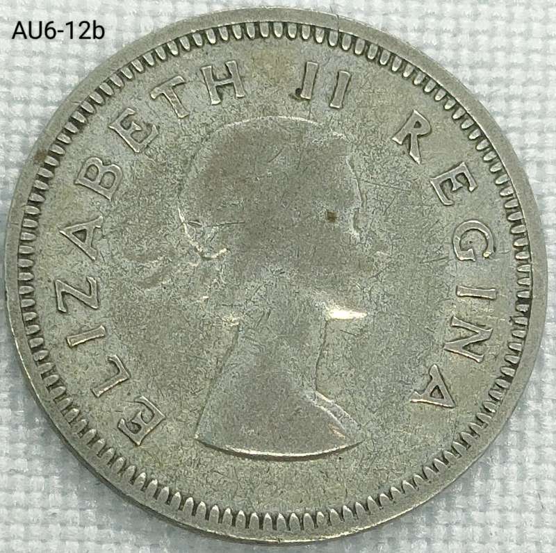 1956 Union of SA threepence - .500 silver coin
