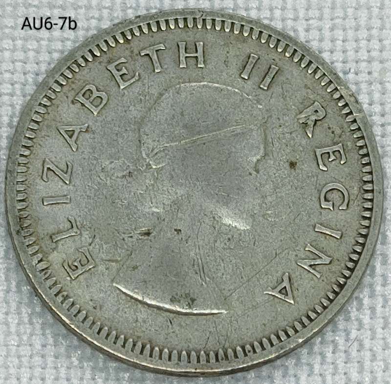 1937 Union of SA sixpence - .800 silver coin