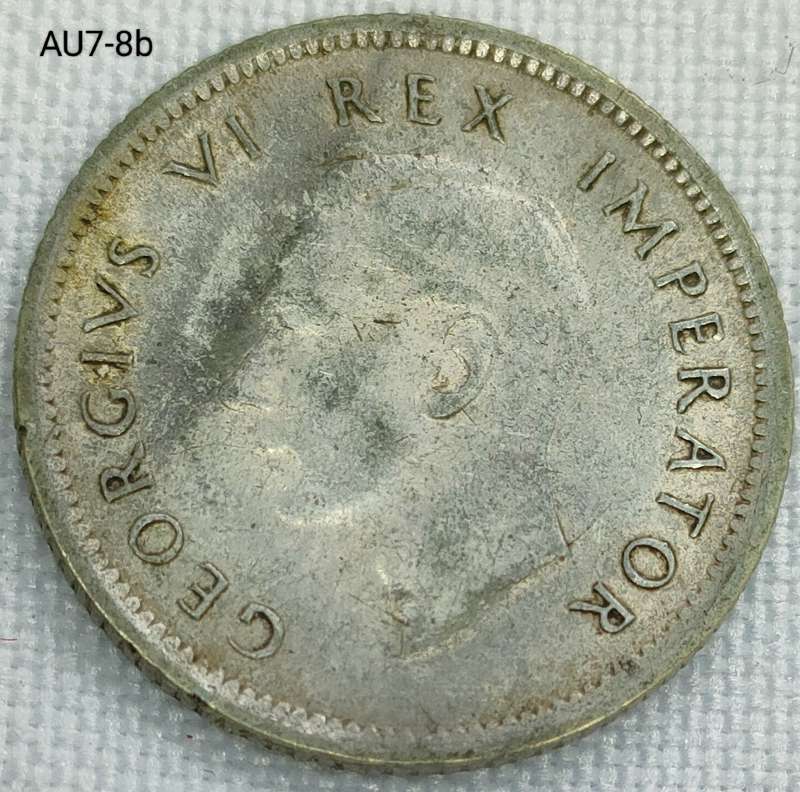 1942 Union of SA sixpence - .800 silver coin