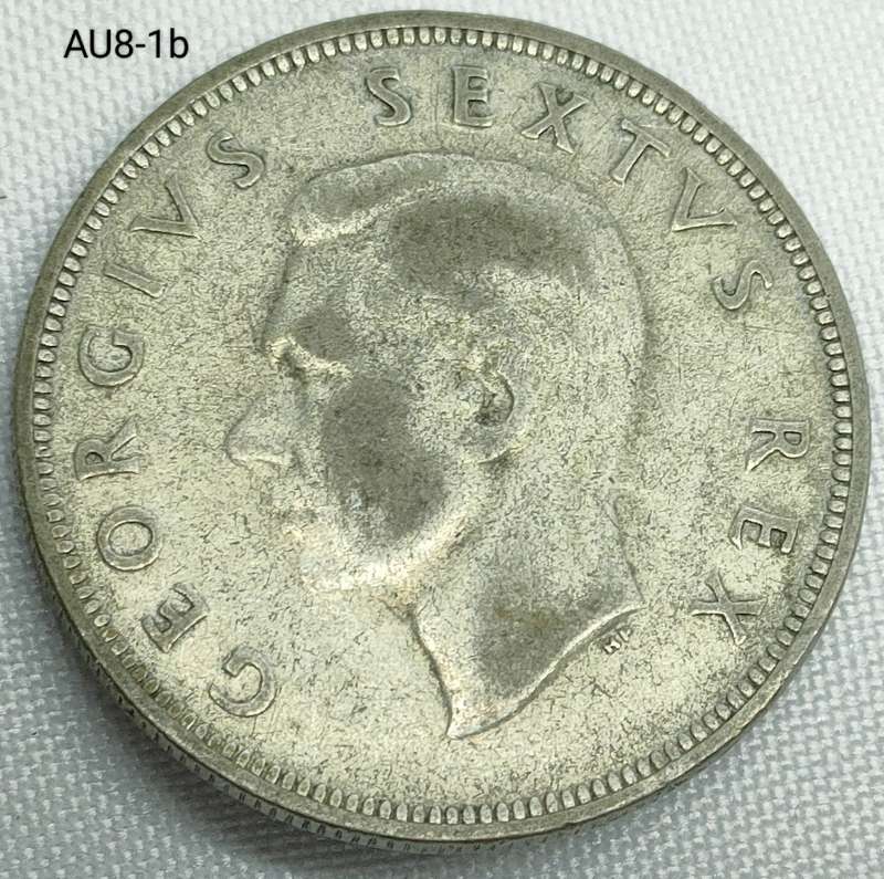 1952 Union of SA two and a half shillings - half-crown - .500 silver coin