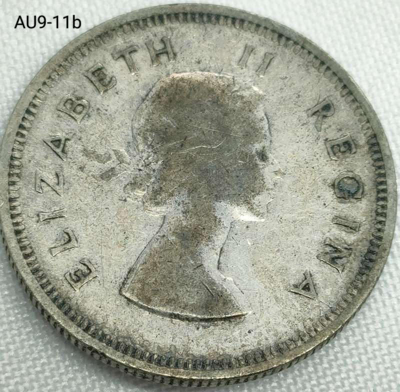 1955 Union of SA 2 shillings- florin - .500 silver coin