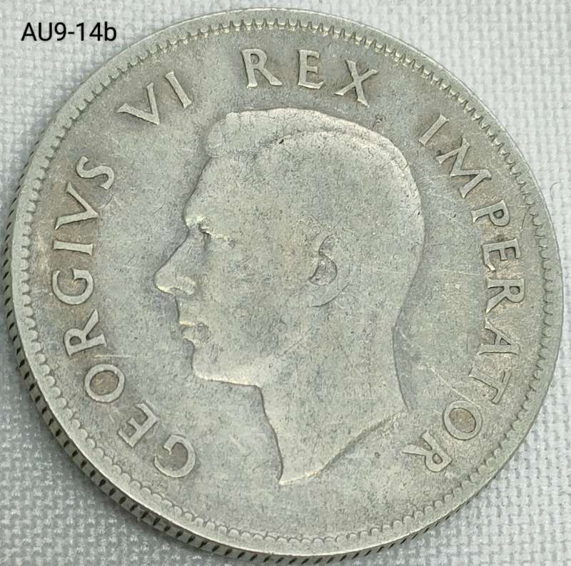 1937 Union of SA 2 shilling - .800 silver coin