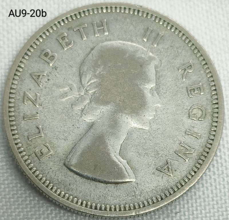 1960 Union of SA 2 shillings - florin - .500 silver coin
