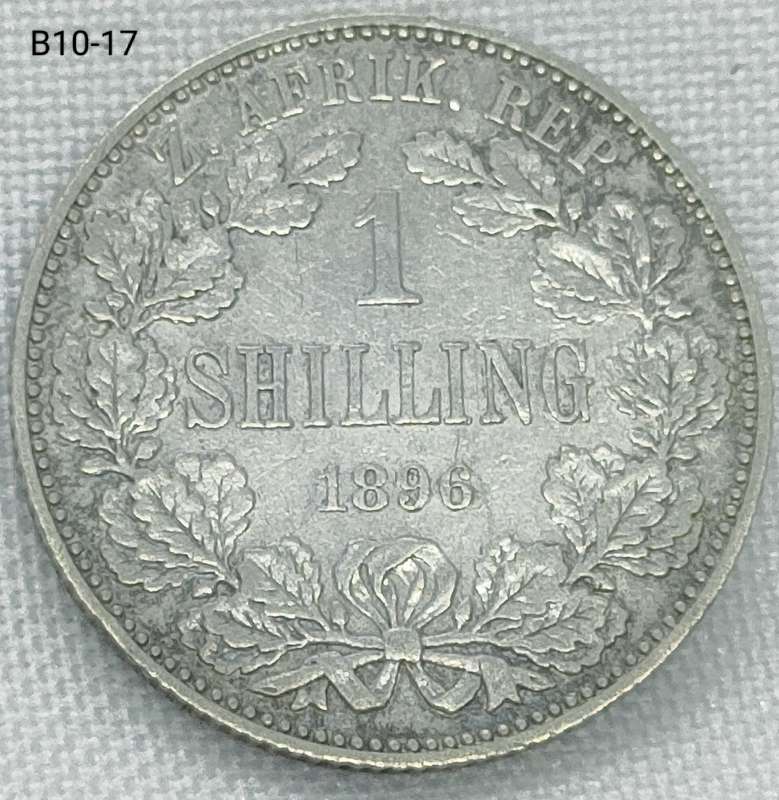 1896 ZAR 1 shilling - .925 coin