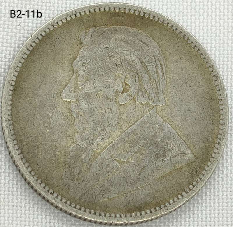 1896 ZAR 2 shillings .925
