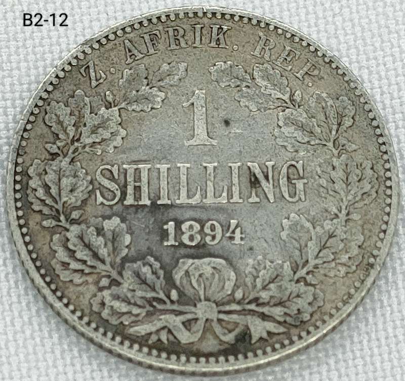 1894 ZAR 1 shilling - .925 coin