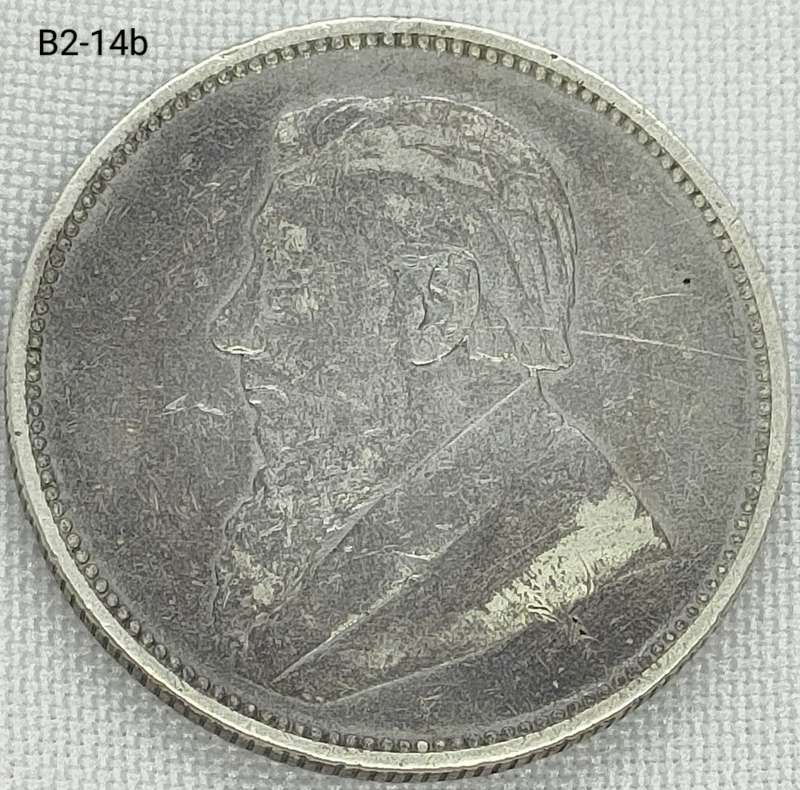 1896 ZAR 2 shillings -.925 coin