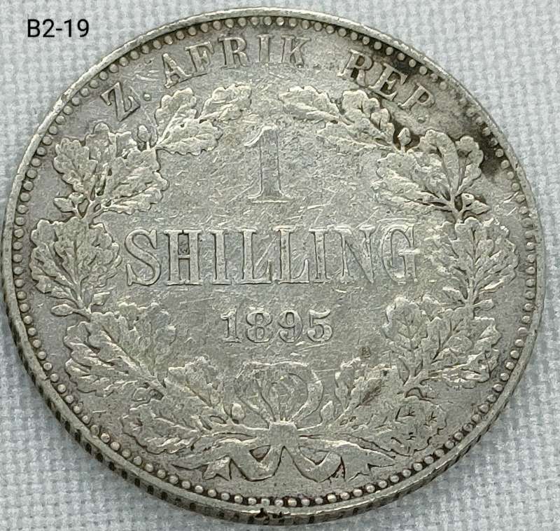 1895 ZAR 1 shilling - 925 coin