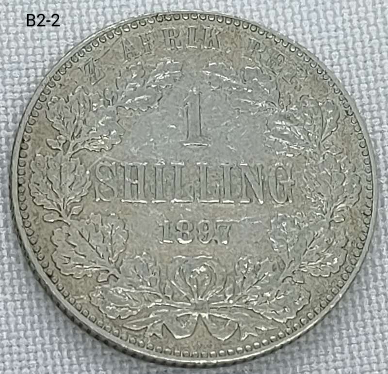 1897 ZAR 1 shillings - .925 coin