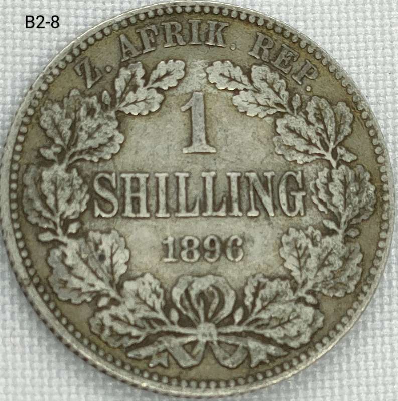 1896 ZAR 1 shilling - .925 coin