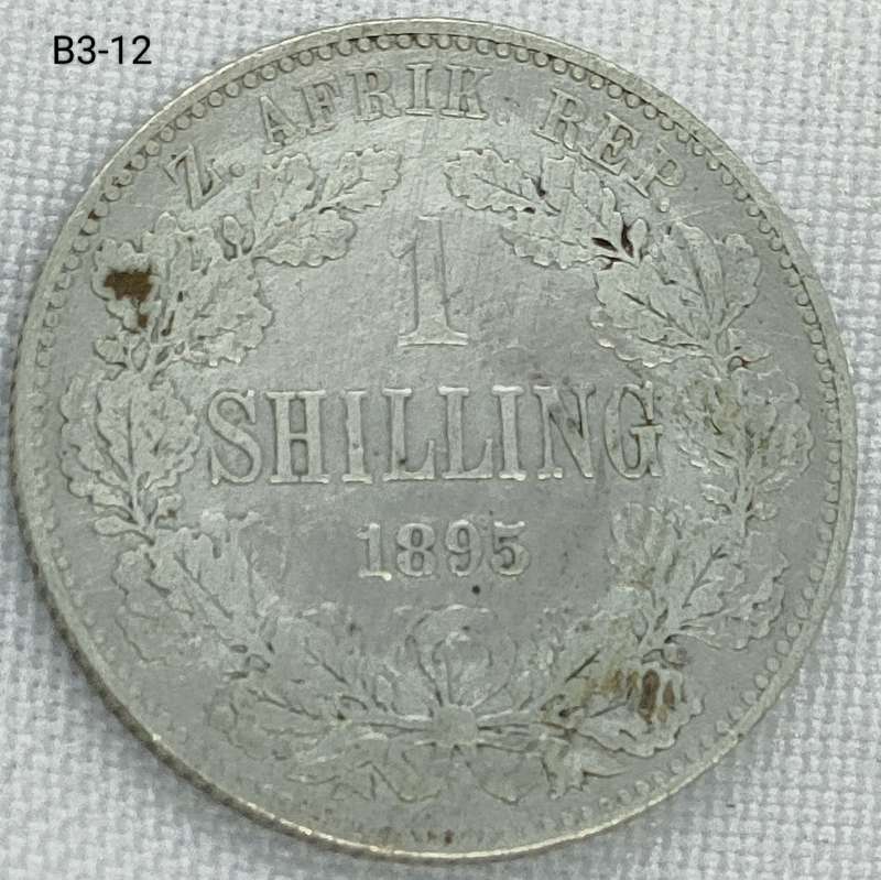 1895 ZAR 1 shilling - .925 coin