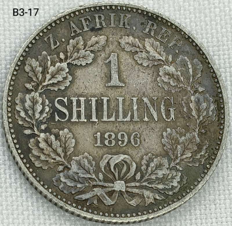 1896 ZAR 1 shillings -.925 coin