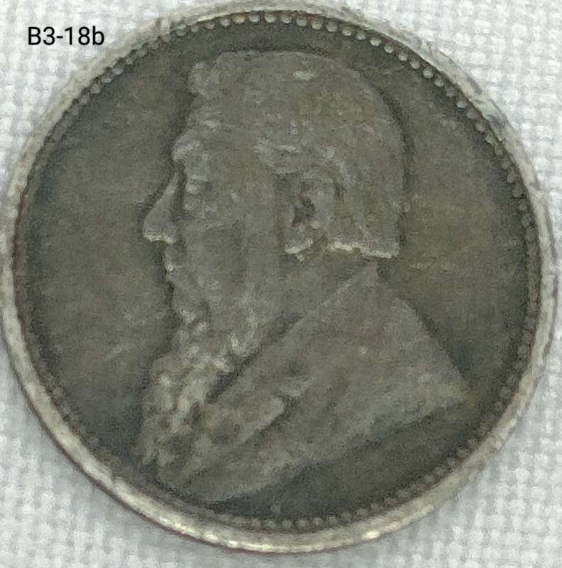 1895 ZAR threepence - .925 filler coin